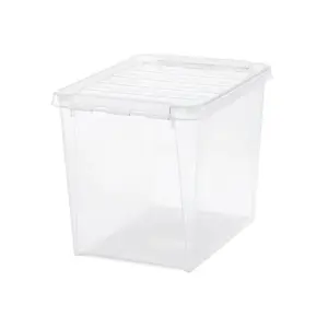 SmartStore Úložný box s bílými klipy Classic, 25 l, 25 l