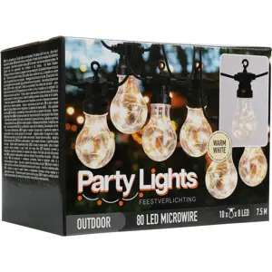 Koopman Světelný řetěz Bulbs, 80 LED