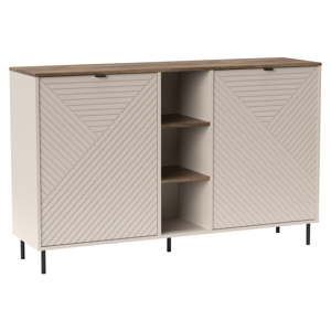 Komoda s policemi EYCO, světle béžová