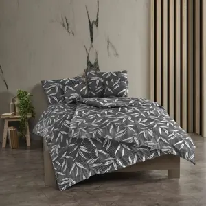 Kvalitex Bavlněné povlečení Osaka šedá, 240 x 200 cm, 2 ks 70 x 90 cm