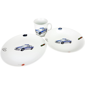 Thun talíř+miska+hrnek dětský POLICIE