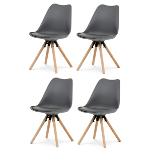 Sada jídelních židlí CT-762 GREY, 4 ks