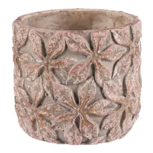 Betonový obal na květináč Flower M, 15 x 15 x 13 cm, pr. 15 cm