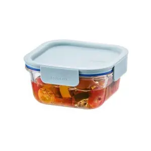 LOCKnLOCK Dóza skleněná čtvercová CLEAR, 500 ml, mint, 500 ml