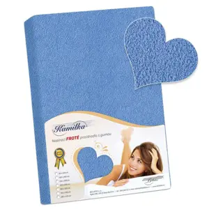 Bellatex Froté prostěradlo modrá, 180 x 200 cm