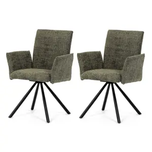 Sada jídelních židlí s vratným mechanismem DCH-W1117 GRN2, 2 ks