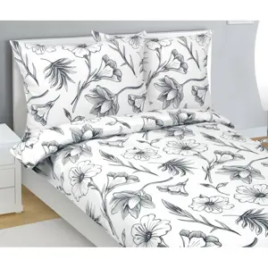 Bellatex Flanelové povlečení Ibišek, 140 x 220 cm, 70 x 90 cm