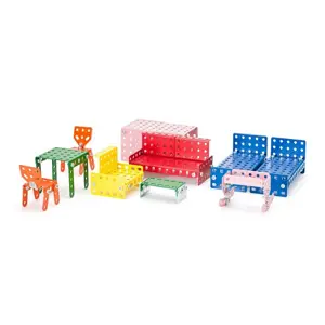 Merkur 48018 - Příslušenství k domečku pro panenky - nábytek, 219 dílků