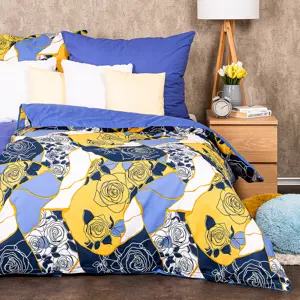4Home Bavlněné povlečení Blue rose, 140 x 200 cm, 70 x 90 cm