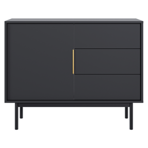 Komoda VIVALA 1D3S, černá