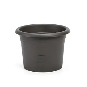 Plastia Samozavlažovací květináč Narza pr. 50 cm, antracit, pr. 50 cm