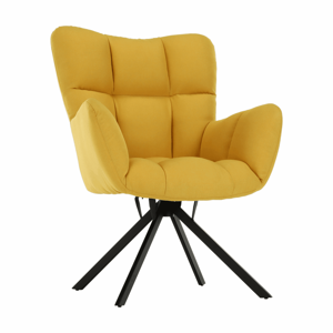 Otočné křeslo KOMODO, žlutá