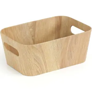 Kitchisimo Sada 2 úložných košíků 26 × 18 × 11 cm, přírodní, S