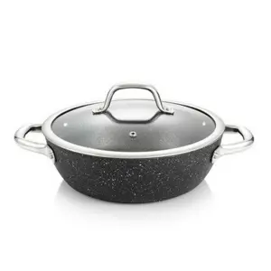 TESCOMA pánev hluboká PRESIDENT Stone s poklicí ø 24 cm , 24 cm