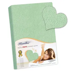 Bellatex Froté prostěradlo světle zelená, 120 x 200 cm