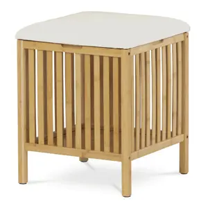 Taburet s úložným prostorem B066 NAT, bambus