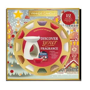 Yankee Candle Vánoční dárková sada Aromalampa + 12 ks vosk
