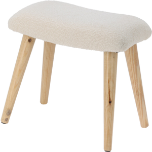 Stolička Bouclé, bílá