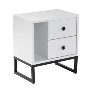 Noční stolek Glimmer White