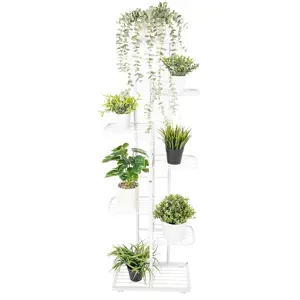 4Home Stojan na květiny Level, bílá