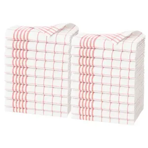 ARÔME HOME Kuchyňská utěrka červená, 50 x 70 cm, sada 20 ks