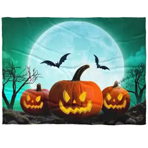 BedTex Dětská deka Dýně Halloween, 150 x 200 cm