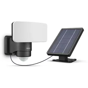 Philips Tylus UltraEfficient Security solární LED reflektor se senzorem černá, 6 W, 1000/50 lm, 5000 K