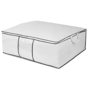 Compactor Úložný box na 2 peřiny Compactor "Life " 58,5 x 68,5 x 25,5 cm, bílý polypropylén