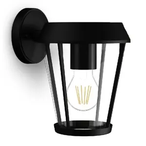 Philips Sunera venkovní nástěnné svítidlo černá, E27, max. 1x25 W