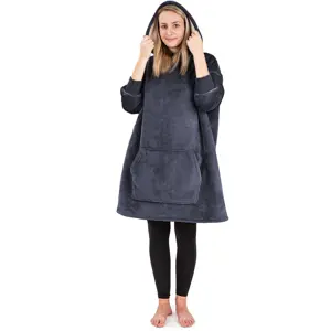 4Home Beránková mikina mikroplyš Antracit, uni M - dámské