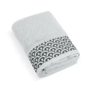 Bellatex Froté osuška Krajka světle šedá, 70 x 140 cm