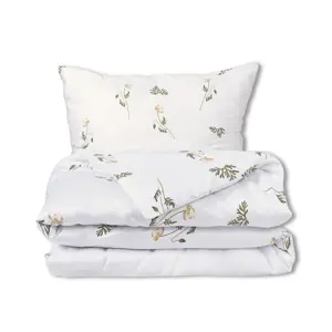 Matex Saténové povlečení Luční kvítek, 140 x 200 cm, 70 x 90 cm