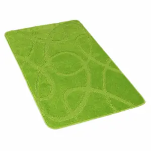 Kvalitex Koupelnová předložka Elipsy zelená, 60 x 100 cm