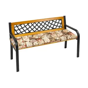 Bellatex Sedák na lavici prošívaný Káva, 40 x 140 cm