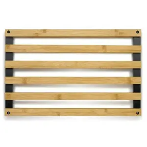 Kela Podložka Kiril, bambus, černá, 38 x 24 cm