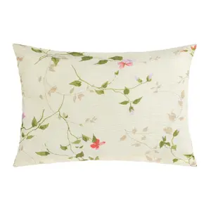 Bellatex Povlak na polštářek Fialky smetanová, 50 x 70 cm