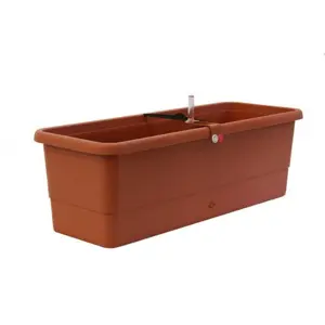 Gardenico Samozavlažovací truhlík Smart Systém Gardenie terakota, 80 cm, 80 cm